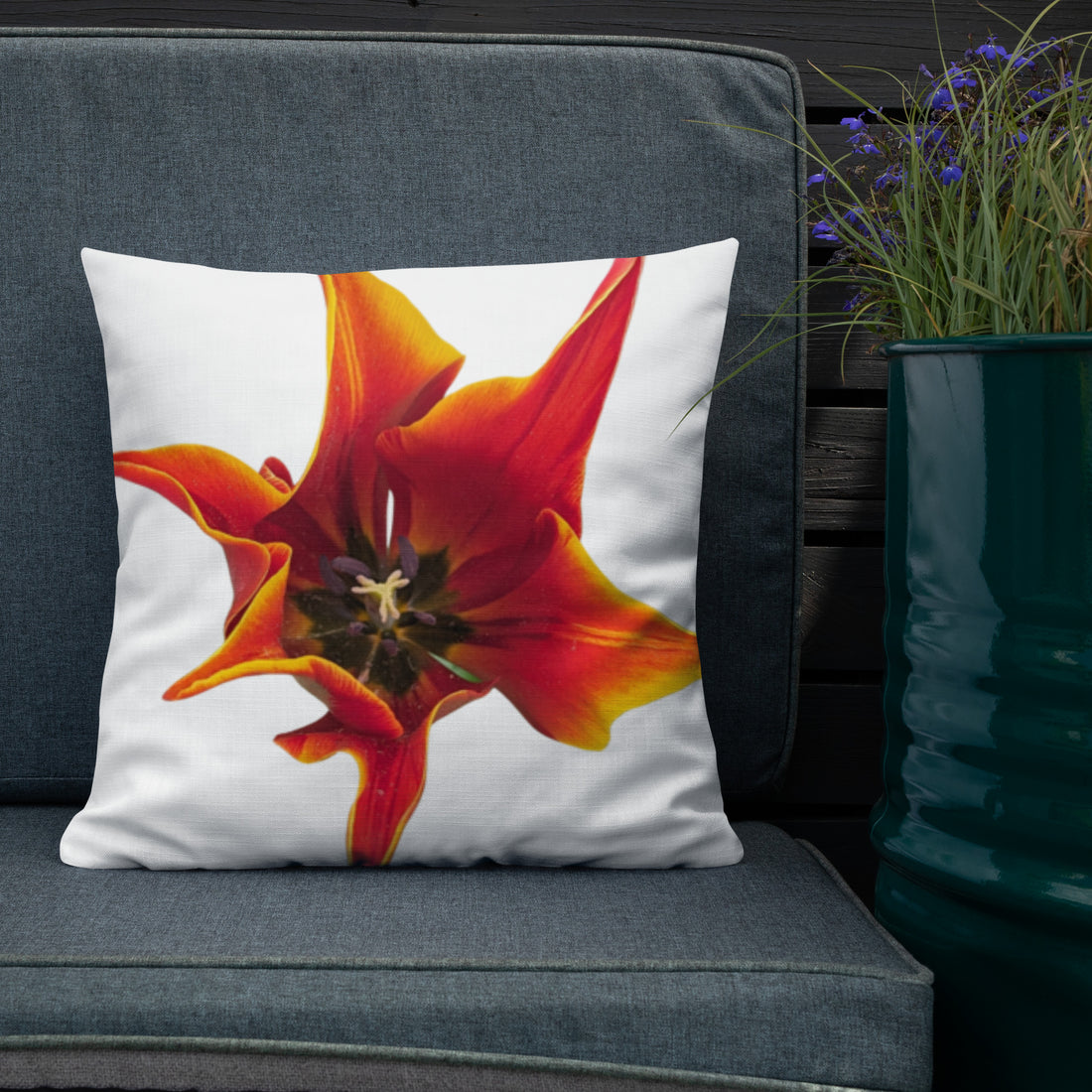 Fire Lily Premium Pillow