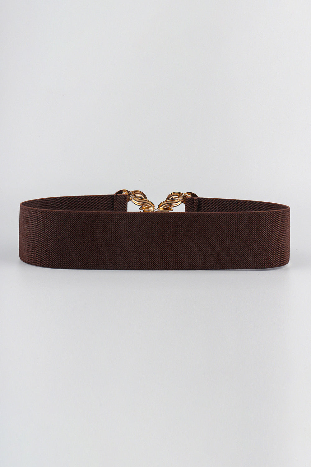 Zinc Alloy Buckle Elastic Belt - Tote and Lounge